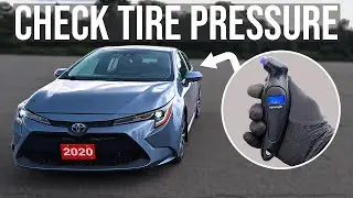How to Check Tire Pressure - Toyota Corolla (2019-2026)