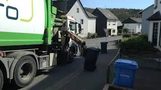 Automatischer M&uuml;llwagen in Fellerdilln