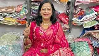 Market fail krdi 😍 50 to 70% off saree | megha designer saree collection