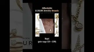 Affordable LUXURY Jewelry Brands #luxury #jewelry #affordableluxury #affordablejewelry #shorts