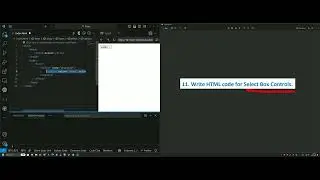 Write HTML code for Select Box Controls.
