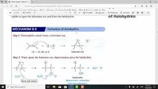 fsc part 2 addition reactions of alkenes formation of halohydrin