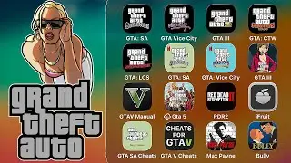 Grand Theft Auto (2011-2025): GTA San Andreas,Vice City,GTA3,Liberty City Stories,Definitive Edition
