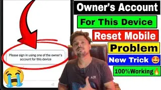 Please sign in using one of the owner's account for this device problem solution |Techno | infinix 