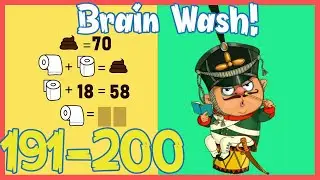 Brain Wash Level 191 192 193 194 195 196 197 198 199 200 Solution Walkthrough | Brain Wash Answer