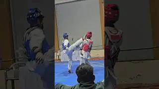 Unexpected Kick 😱 | 3 Points Face Hit | Taekwondo 63 KG Highlights #shorts