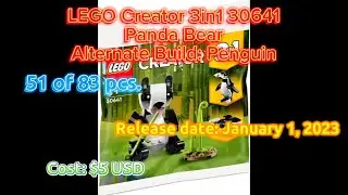 LEGO Speed Build - 30641: LEGO Creator 3in1 - Panda Bear: Penguin (Alternate Build)
