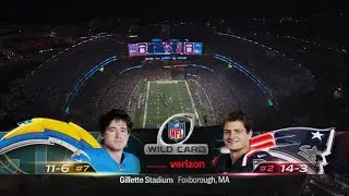 NFL on NBC Intro 2025 AFC Wild Card - Chargers vs Patriots | 01/11/2025