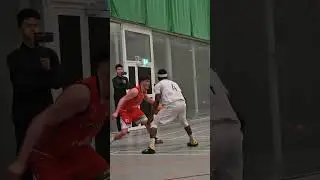 Teesside Lions Thomas Wylie pushing under the rim for 2 #basketball #nbl #teessidelions