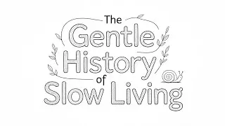 The Gentle History of Slow Living | How Slow Living Really Began