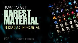 *Rarest* material !!! and how to get so many of it, well...not really | F2P Diablo Immortal SEA