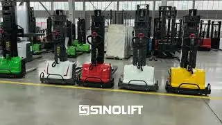 Sinolift new  electric self lifting lithium battery stacker for hydraulic pallet forklift#stacker