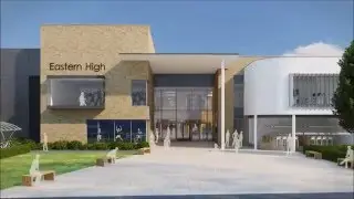 'Fly Through' the brand new Eastern High and Cardiff and Vale College