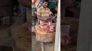 Goat 🩸blood 🤯#shorts #shortsvideo #shortsfeed #goat #mutton #trending #cuttingskills