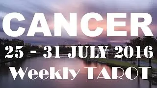 Cancer Weekly Tarot Reading 25th - 31st July 2016 by Inspire 2016
