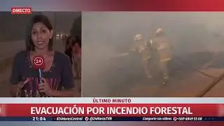 Cinco casas destru&iacute;das y vecinos evacuados por incendio forestal en Coelemu | 24 Horas TVN Chile