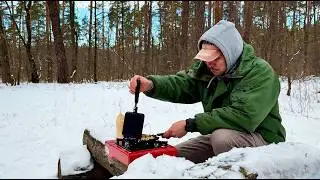 ASMR Forest Walk & Waffle Cooking | Coffee, Nature Sounds & Slow Living (No Talking)