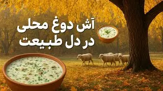  آش دوغ سنتی بین گله گوسفندا! طبیعت&zwnj;گردی پُر حس 🐑🍂Outdoor Cooking: Ash Doogh Under the Autumn Trees 