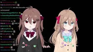 Evil Neuro and Neuro-Sama after they sang the song gods