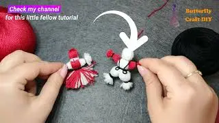 How to do yarn doll  DIY baptism / wedding favor / favour/ invitation How to make handmade wool Doll