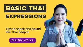 Basic Thai Expressions_1 #learnthaiwithair