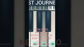ratsasan psycho thriller bgm easy tutorial | #pianistjourney #pianotutorial #piano #pianolessons