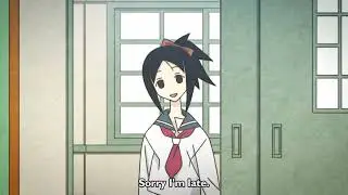 Sayonara Zestsubou Sensei - She is late.
