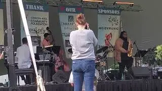 Lenard Simpson Quartet, Untitled, Jefferson Park FoxJazzFest 2022 (27th Annual) Menasha, WI 9-3-22