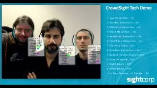 CrowdSight Tech demo - Crowd Face Analysis Software