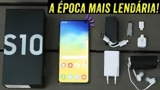 Galaxy S10 de 2019 Unboxing: Quando a Caixa Vinha LOTADA de Acessórios!