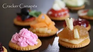 10 Quick & Tasty Canape idea with Crackers | Cracker Canapes | Fun Snack for Party, Friends, & Kids