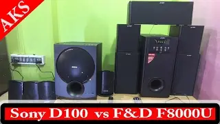 Sony D100 vs F&D F8000U FiGHt CLuB by AKS(Use Head Phone)
