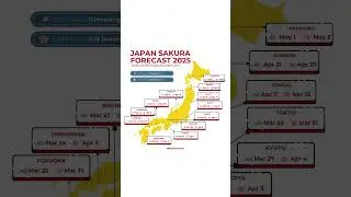 Dreaming of cherry blossoms? 🌸 Here's the 2025 Japan Sakura forecast! Get ready to chase blooms!