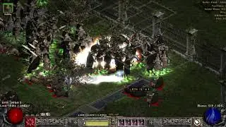 Project Diablo 2 Season 12 - Combustion Sorc Gameplay - 250 density T3 Cow Map in 5.5mins day46