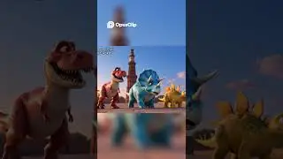 🦖  Dinosaurs in India! 🇮🇳 | Fun Travel Adventure Song for Kids | T-Rex Triceratops | KIDS-DINO-WORLD