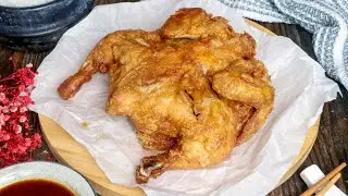 Perfectly Fried Whole Chicken | Step-by-Step Recipe for Golden Skin