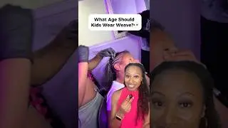 What age should kids wear weave?👀🤔#quickweave #kidshair #braidstyles