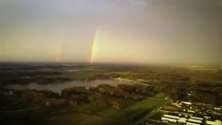 Rainbow drone footage