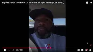 Big U FINAL Instagram LIVE! (FULL VIDEO)