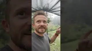 Under a Minute Adventures - Flooding Rain Camp In a Massive Tent #stormcamping #shorts