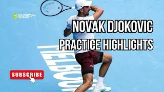 Novak Djokovic Practice Session at Rod Laver Arena | AO 2026 Preparation 🎾🔥