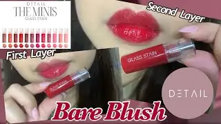 Glass Stain Mini in Bare Blush by Detail Cosmetics Lip Swatch
