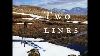 Two offpiste lines at Glencoe, Scottish Spring skiing