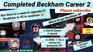 Fifa Mobile#566: Beckham Career 2 completed ✅