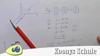 Что такое точка следа? Как её вычислить? | Линии, аналитическая геометрия, Abitur