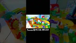 Fun Creative Marble Run | Building Block Animal Race