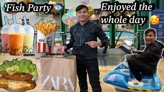 Family Shopping Day | Fish party 😋#italy #pakistan #vlog