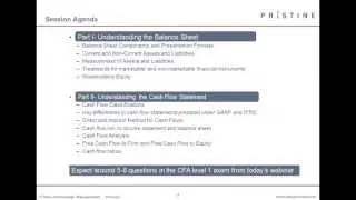 Level I CFA&reg; Webinar: Understanding Balance Sheet and Cash Flow Statements