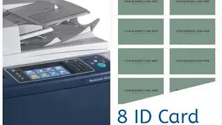 Xerox 5855 👍8 ID card copy save settings A4😲