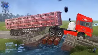 MudRunner Gameplay | Heavy Truck Challenge in Deep Mud Road [Realistic Simulation]